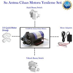 Su Arıtma Cihazı Pompa 75 Gpd (motor) Yenileme Kiti - 2