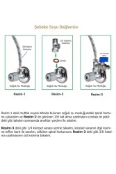 Su Arıtma Hat Alma Aparatı Ve Küresel Vanası 3/8 - 2